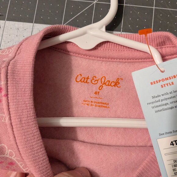 Cat & Jack Dinosaur Sweatshirt - New With Tags - 4T - Picture 3 of 4